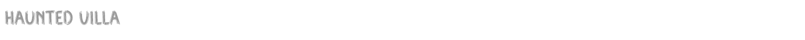 Haunted Villa font preview